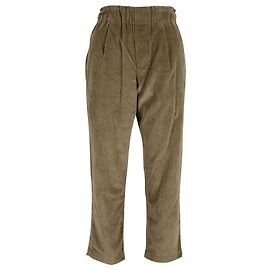 Brunello Cucinelli Pantalone Velluto a Coste in Cotone Marrone Marrone