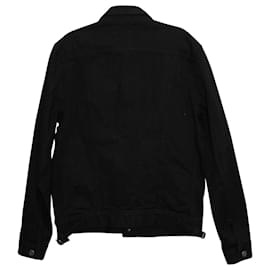 Tom Ford-Tom Ford Schmal geschnittene Webkanten-Jeansjacke aus schwarzer Baumwolle-Schwarz