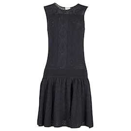 Temperley London-Temperley London Acacia Knit Dress in Black Viscose-Black