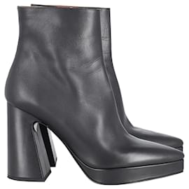 Proenza Schouler-Proenza Schouler Ankle Boots in Black Leather-Black