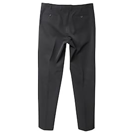Prada-Pantalon Prada Tailored en Polyester Noir-Noir