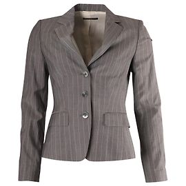 Blazer Hugo Boss em algodão listrado cinza Cinza