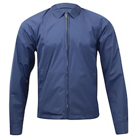Jil Sander-Jil Sander Reversible Lightweight Jacket in Blue Cotton-Blue