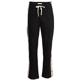 Casablanca Side Stripe Snowflake Pants in Black Cotton Black