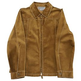 Michael Kors Veste avec Fermeture Éclair en Daim Marron Marron