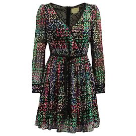 Mini abito Kate Spade Sparkle in seta multicolore Altro Stampa python