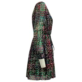 Kate Spade-Kate Spade Sparkle Mini Dress in Multicolor Silk-Other,Python print