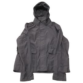 Jaqueta Berluti Synthetic Seersucker Tech Shell com capuz em nylon azul marinho Azul marinho