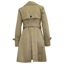Burberry-Burberry Blue Label Sandringham Trench Coat in Beige Cotton-Brown,Beige