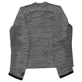 Nike-Nike Tech Knit Bomberjacke aus grauem Nylon-Grau