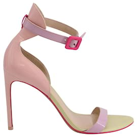 Sophia webster-Sophia Webster Knöchelriemen-Sandalen mit hohem Absatz aus mehrfarbigem Lackleder-Mehrfarben
