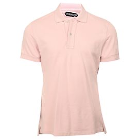 Polo de piqué Tom Ford de algodón rosa Rosa