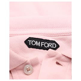 Tom Ford-Tom Ford Pique Polo Shirt in Pink Cotton-Pink