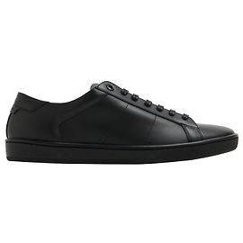 SAINT LAURENT SL01 Sneakers basse in pelle nera Nero