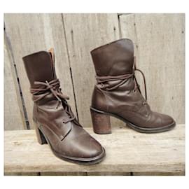 Autre Marque-vintage ankle boots 37-Dark brown