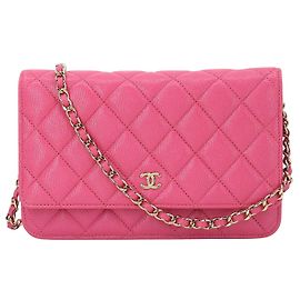 Portafoglio Chanel su catena Rosa