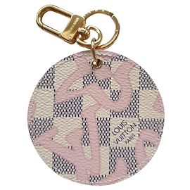 Louis Vuitton Tahitienne Chaveiro de couro rosa Rosa