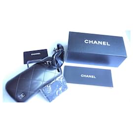 Chanel-Lunettes de soleil noires - Modèle vintage 5170 Bow Square-Noir