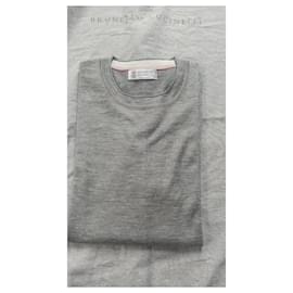Brunello Cucinelli-Sweaters-Grey