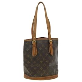Louis Vuitton-LOUIS VUITTON Monogram Bucket PM Shoulder Bag M42238 LV Auth 33983-Other
