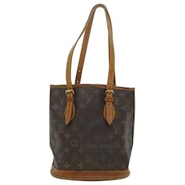 Louis Vuitton-LOUIS VUITTON Monogram Bucket PM Shoulder Bag M42238 LV Auth 33983-Other