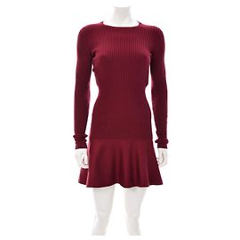 Stella Mc Cartney Vestido Stella McCartney de lã e seda borgonha Bordeaux