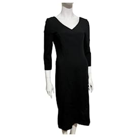 Alberta Ferretti-Alberta Ferretti black wool dress-Black