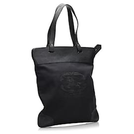 Burberry-Burberry Stowell Canvas Tote-Black