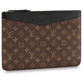 Pochette Louis Vuitton Daily Pouch Monogram Marron Marron
