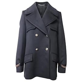 Gucci-Gucci Double-Breasted Jacket in Black Wool-Black