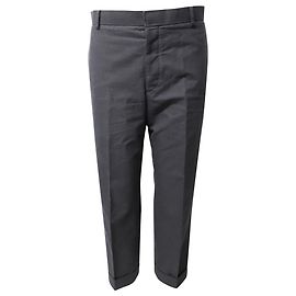 Calça de uniforme escolar Thom Browne Hopsack em lã cinza Cinza