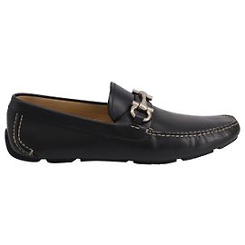 Mocassini Salvatore Ferragamo Parigi in Pelle Nera Nero