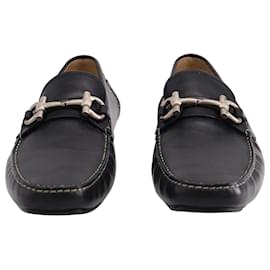 Salvatore Ferragamo-Salvatore Ferragamo Parigi Loafers in Black Leather-Black