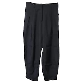 Prada-Pantalon large Prada en viscose noire-Noir