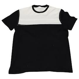 Maison Martin Margiela-Maison Martin Margiela Two Tone Crew Neck T-Shirt in Black and White Cotton-Multiple colors