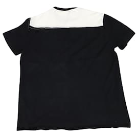 Maison Martin Margiela-Maison Martin Margiela Two Tone Crew Neck T-Shirt in Black and White Cotton-Multiple colors