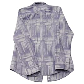 Maison Martin Margiela-Maison Martin Margiela Patterned Shirt in Purple Canvas-Other