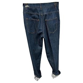 Christian Dior Pantalones Azul marino