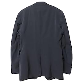 Prada-Prada Einreihige Jacke aus schwarzem Polyester-Schwarz