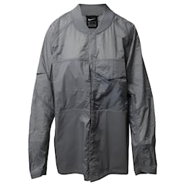 Nike-Nike Tech Pack Woven Jacket in Grey Polyester-Grey