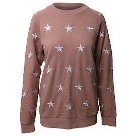 Jersey Sandro Star Bordado De Algodón Rosa Rosa