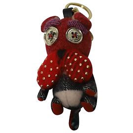 Burberry Seymour Bull Dog Charm in Multicolor Wool Other Python print