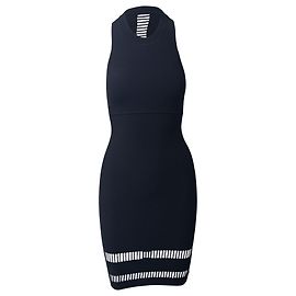 Alexander Wang Abito aderente con scollo all'americana in viscosa nera Nero