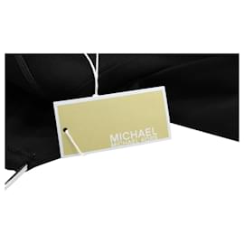 Michael Kors-Michael Kors Robe sans manches avec sangle à boucle en viscose noire-Noir