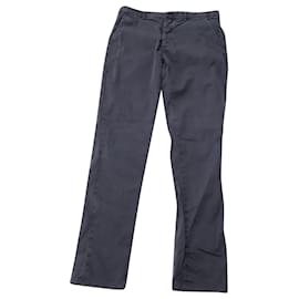 Maison Martin Margiela-Maison Martin Margiela Chino pants in Navy Blue Cotton-Blue,Navy blue
