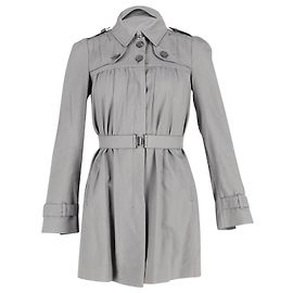 Gabardina Miu Miu en Algodón Gris Gris