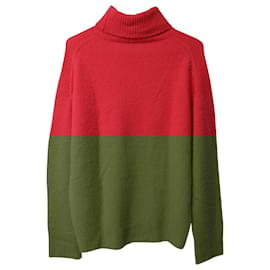 Acne-Acne Studios Turtleneck Sweater in Pink Wool-Pink