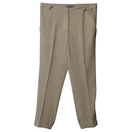 Prada-Pantalones de pernera recta Prada en triacetato color crema-Blanco,Crudo