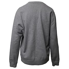 Sandro-Sandro Désir Crewneck Sweatshirt in Grey Cotton-Grey