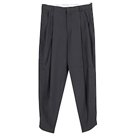 Mcq-Alexander McQueen MCQ Pleated Trousers in Black Polyester-Black